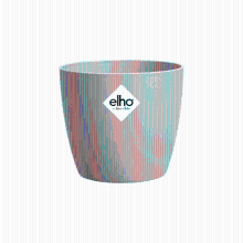 Green bubble Pot Elho Brussels Round Mini beige