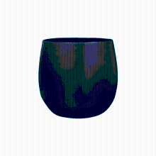 Green bubble Pot Stijn Zwart