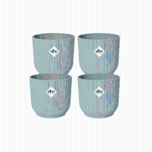 4X Pot elho Vibes Fold Round groen