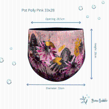Green bubble Designed by Lammie Pot Polly roze