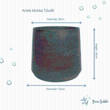 Green bubble Pot Aniek mokka