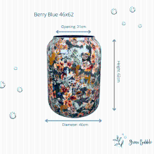 Designed by Lammie vaas Berry Blue