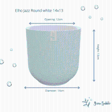 Green bubble Pot Elho Jazz Round wit