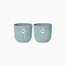 2X Pot elho Vibes Fold Round groen