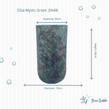 Green bubble Vaas Elisa Mystic Green