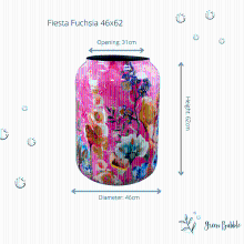 Designed by Lammie vaas Fiesta Fuchsia