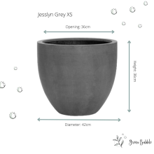 Green bubble Pot Jesslyn Grey