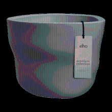Green bubble Pot Elho Mura burnt umber