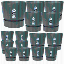 15X Pot elho Greenville green (8x D14x13, 2x D24xH23, 4x D30xH28, 1x D47xH44)