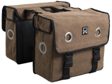 Blokker.Nl Dubbele fietstas Canvas Tas 40L Bruin