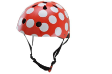 Kiddimoto Kinderhelm Red Dotty Medium