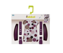 Qibbel Stylingset Luxe Voorzitje Dots Purple