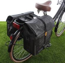 Basil Dubbele fietstas Urban Dry Double bag 50L Solid black