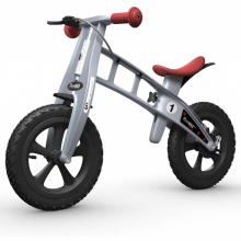 FirstBIKE Loopfiets Cross Zilver   met rem