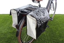 Basil Urban Load Dubbele fietstas 48 53L Zwart wit
