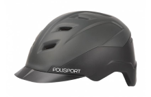 Polisport Fietshelm E'City zwart / donkergrijs M