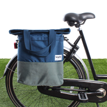 Urban Proof Shopper fietstas 20L Recycled   Blauw/Groen