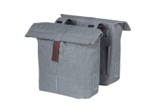 Basil Dubbele fietstas City Grey Melee 32L