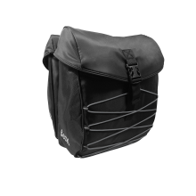Beck Dubbele fietstas S.Tar Zwart/Grijs 36L
