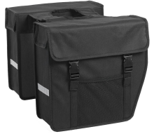 Willex Dubbele Shopper Afgeschuind 24L Zwart