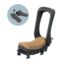 Urban Iki Junior Fietszitje Bincho Black/Kurumi Brown   inclusief montagekader