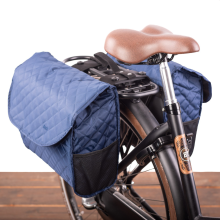 Beck Dubbele fietstas Quilt MIK 36L Navy