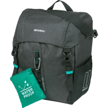 Basil Enkele fietstas Discovery 365D L MIK Hooks 20L Zwart Melee