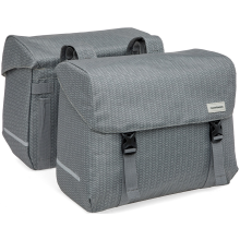 New Looxs Dubbele fietstas Mondi Joy Double 38L Nima Grey