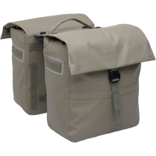 New Looxs Dubbele fietstas Leeds Double MIK 2.0 38L Taupe