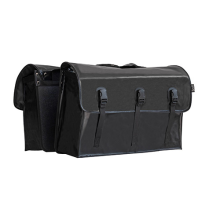 Beck Dubbele fietstas Looong 60L Zwart