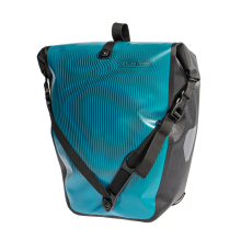 Ortlieb Enkele Fietstas Back Roller Design Wave Lines QL 2.1 Petrol/Black 20L