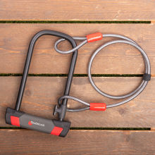 DoubleLock Beugelslot met kabel U Lock 230/14 ART 4