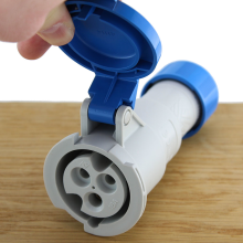 Ilme CEE Stekker 3 polig 16A   Vrouwelijk   230V Blauw