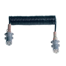 Menbers Spiraalkabel 7 polig 24V Aluminium   Small