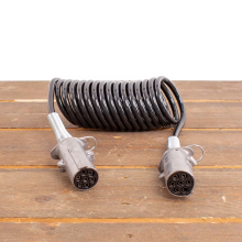 Menbers Spiraalkabel 7 polig 24V Aluminium
