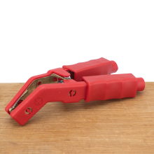 Gys Accuklem rood brons en geïsoleerd met gebogen bek (max. 650A)