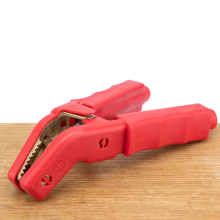 Gys Accuklem rood brons en geïsoleerd met gebogen bek (max. 850A)