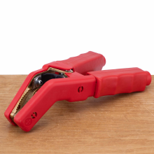 Gys Accuklem rood brons en geïsoleerd met gebogen bek (max. 1000A)