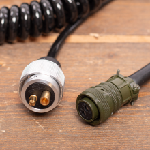 Spiraalkabel 5m   2,5mm2 DIN 14690 voor GYSFLASH 15.24 XTREM