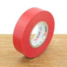BizLine Hoogwaardige vinyltape 19mm x 20m rood