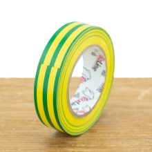 BizLine Vinyltape 15mm x 10m groen/geel