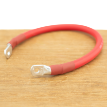 Accukabel verloop 25mm² 30cm M6 M6 Rood