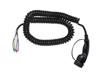 Ratio E Line Laadkabel Type 2 naar open einde   3x16A   4 meter   Coiled