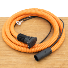 Defa MiniPlug Chassisdeel Inletkabel 1 meter Oranje