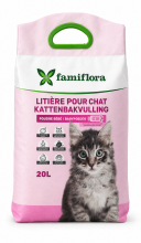 Famiflora kattenbakvulling babypoeder 20L – Super klonterend   Stofarm   Propere pootjes