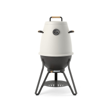 Kandu Cooking 41 houtskoolgrill   Ash White   Vertical Cooking BBQ   Ø58 x H95 cm