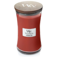 Woodwick geurkaars   Large Hourglass   Cinnamon Chai