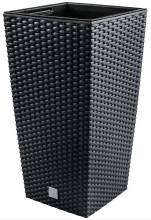 Prosperplast Rato Square Plantenbak   17 x 32,4 cm   Antraciet