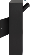Famiflora pakketbrievenbus BLOC met cijferslot   mat zwart   105 x 39 x 27 cm   topkwaliteit!