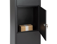Famiflora pakketbrievenbus BOX met sleutelslot   mat zwart   105 x 39 x 27 cm   topkwaliteit!